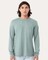 BELLA + CANVA Heather CVC Long Sleeve Crewneck T-Shirt for Layering Style & Custom Print Essential Tee